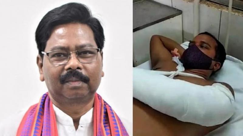 Odisha Union Minister beats officers in closed room Odisha Union Minister beats officers in closed room