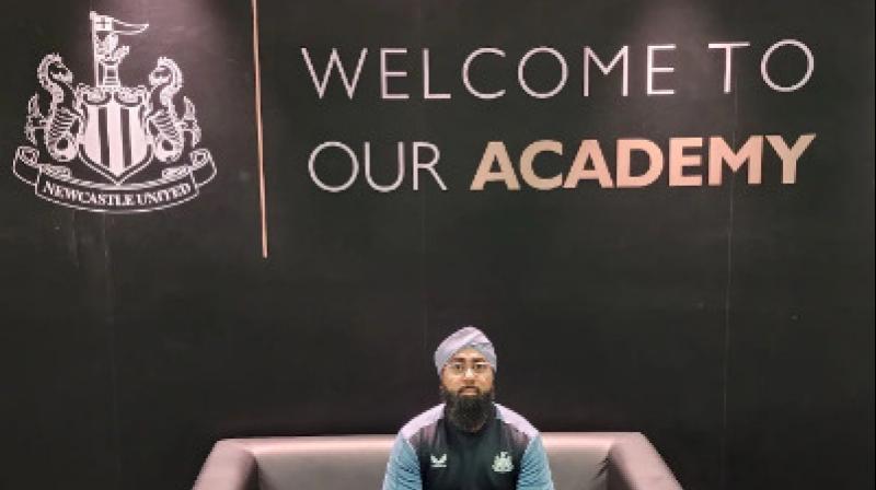 Amrik Singh became first Sikh to join football club Newcastle United Amrik Singh became first Sikh to join football club Newcastle United