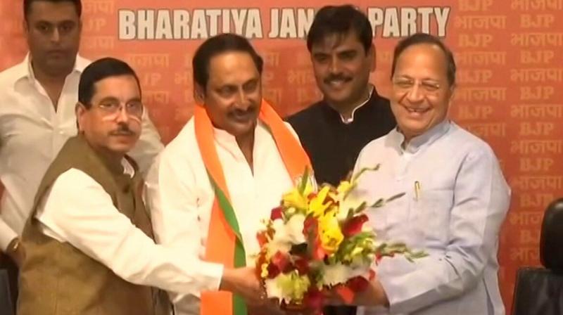 Former Andhra Pradesh CM Kiran Kumar Reddy joins BJP Former Andhra Pradesh CM Kiran Kumar Reddy joins BJP