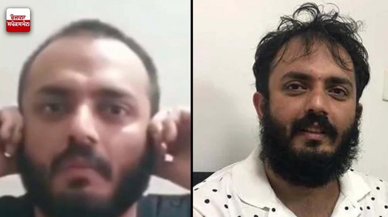 Lawrence Bishnoi's fellow gangster apologized by holding his ear Lawrence Bishnoi's fellow gangster apologized by holding his ear