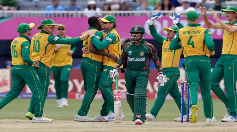T20 World Cup: South Africa's fourth win over Bangladesh, a thrilling win by 4 runs T20 World Cup: South Africa's fourth win over Bangladesh, a thrilling win by 4 runs