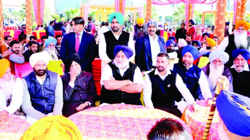 Sukhbir Singh Badal And Other Akali Leaders Sukhbir Singh Badal And Other Akali Leaders