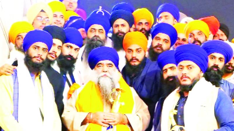 Giani Harnam Singh Khalsa, head of Damdami Taksal and others Giani Harnam Singh Khalsa, head of Damdami Taksal and others
