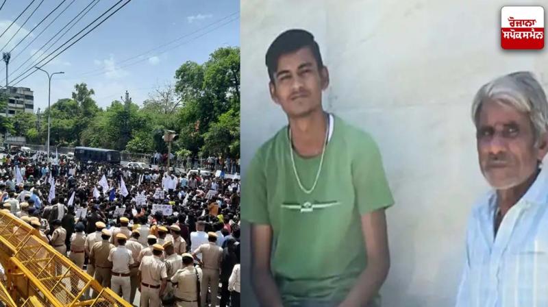 Tribal community members protest in Udaipur against rape-murder of 8-year-old girl Tribal community members protest in Udaipur against rape-murder of 8-year-old girl