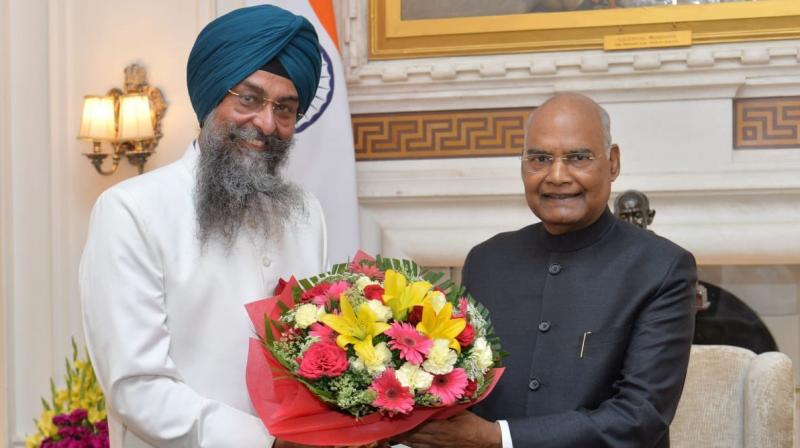 Punjab Vidhan Sabha Speaker Kultar Singh Sandhwan calls on President