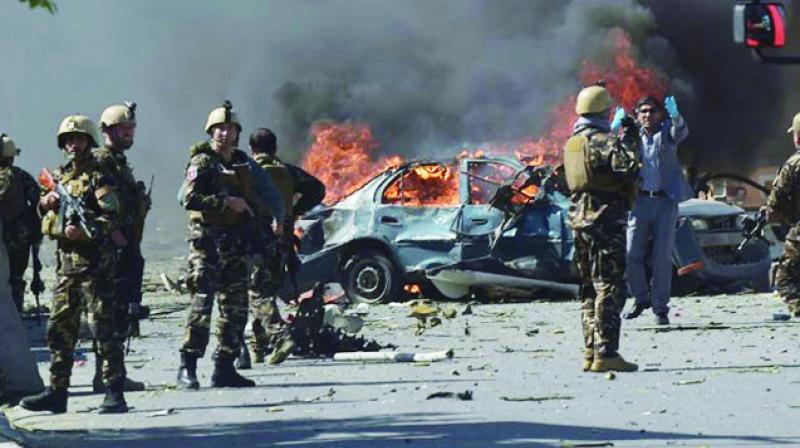 Explosion Scene in Afghanistan Explosion Scene in Afghanistan