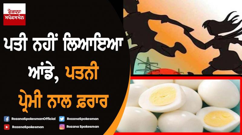 Woman ran away with her lover as her husband didn't give her eggs Woman ran away with her lover as her husband didn't give her eggs