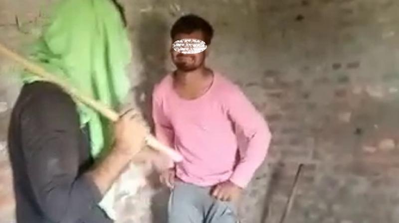 haryana sonipat dalit youth beaten by two man haryana sonipat dalit youth beaten by two man