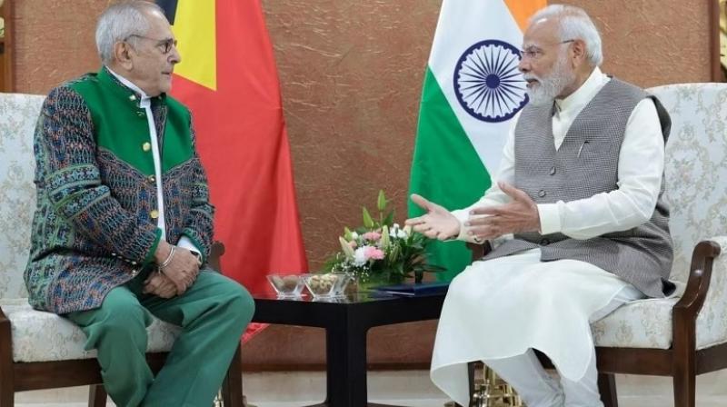 Prime Minister Modi met the presidents of Mozambican and Timor Leste Prime Minister Modi met the presidents of Mozambican and Timor Leste