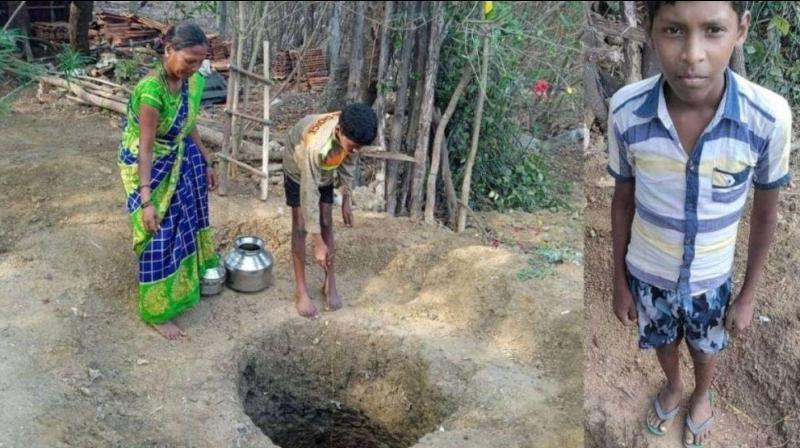 Maha boy, 'distressed' by mother's trips to fetch water, digs well
