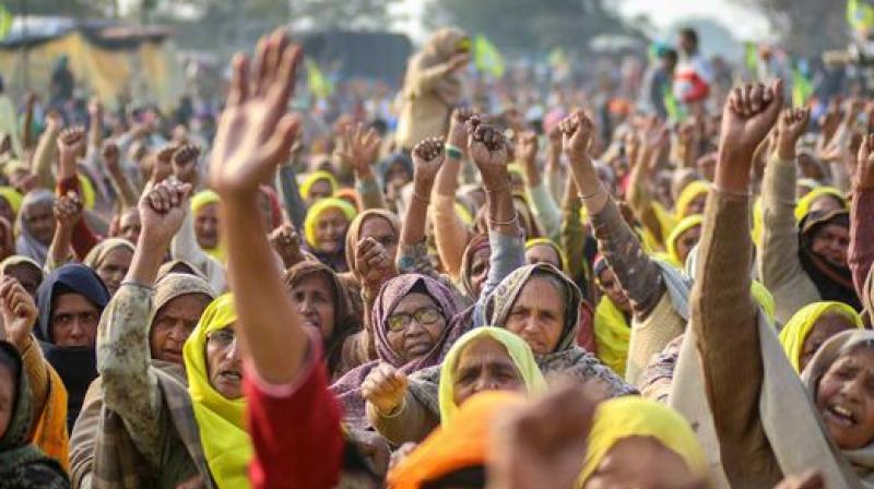 Womens farmer Protest 