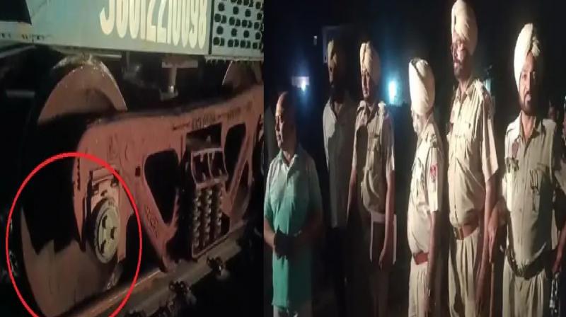Goods train coaches derailed in Ludhiana Goods train coaches derailed in Ludhiana