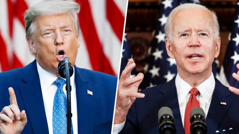 Donald Trump and  Joe Biden