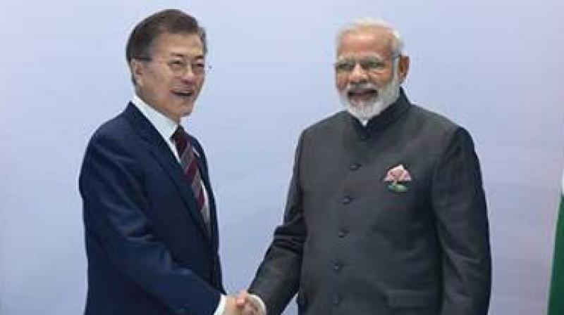 PM Modi and South korea President PM Modi and South korea President