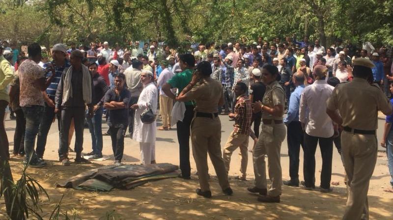 Controversy again near ullawas village to read namaz Controversy again near ullawas village to read namaz