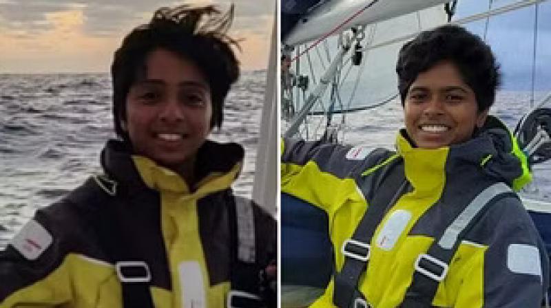 Two women officers of Indian Navy training for solo sailing expedition around the globe Two women officers of Indian Navy training for solo sailing expedition around the globe