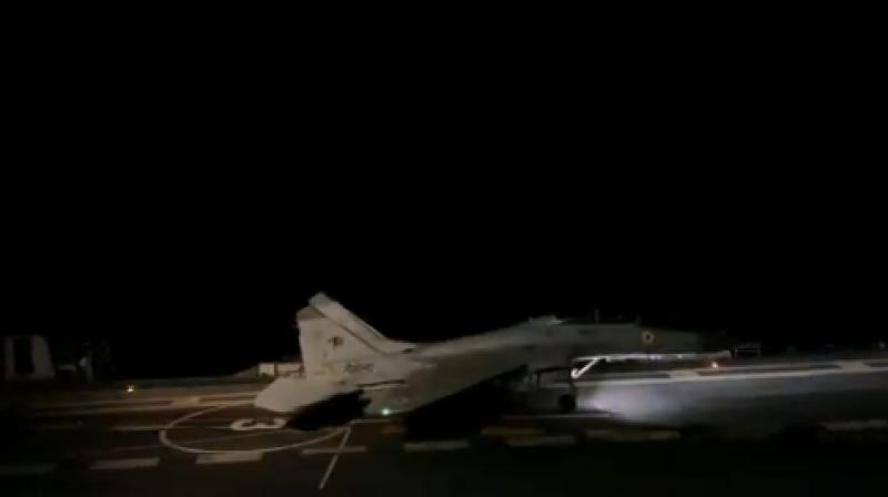 Indian Navy Successfully Executes Maiden Night Landing of MiG-29K on INS Vikrant
