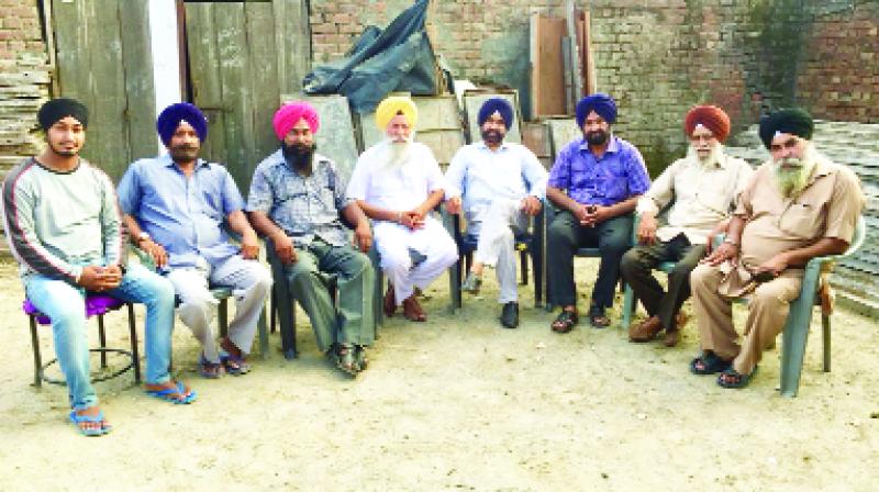Meetig in Sahibpur, presided over by Manjeet Singh Akali leader Meetig in Sahibpur, presided over by Manjeet Singh Akali leader