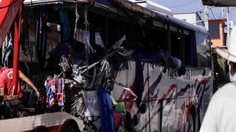 Terrible bus accident in Mexico
