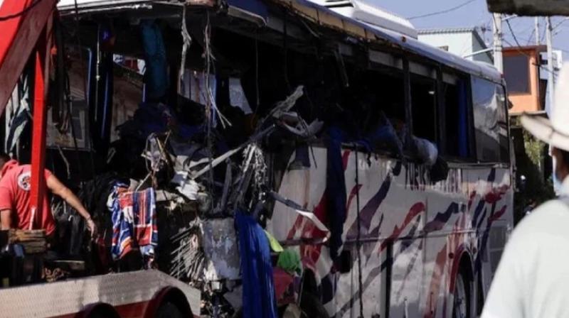 Terrible bus accident in Mexico Terrible bus accident in Mexico
