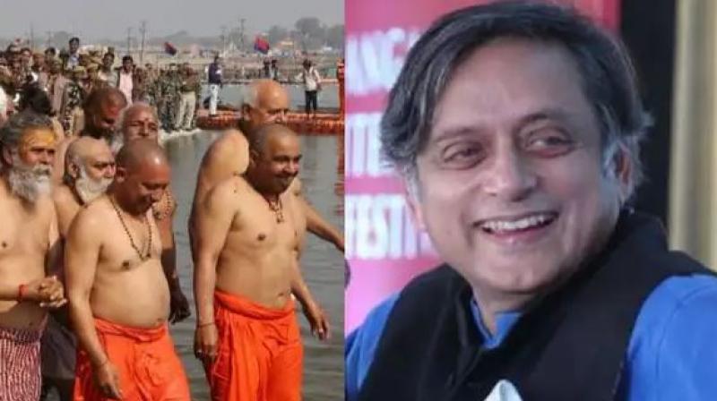 ShashiTharoor commented on yogi Adityanath