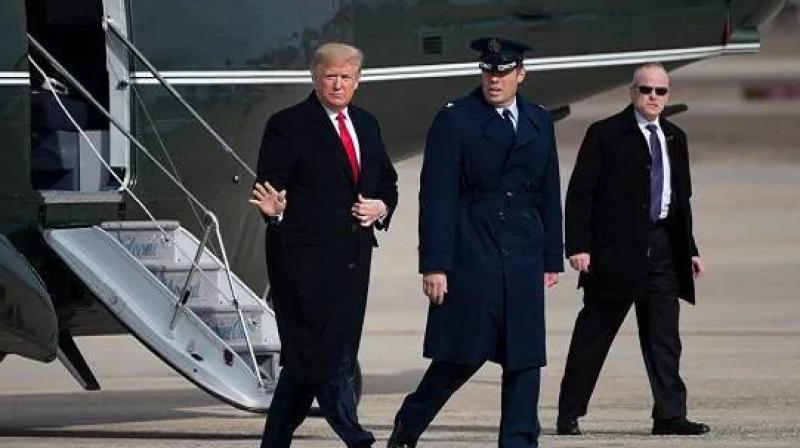 Donald trump india visit us air force hercules aircraft car reaches ahmedabad Donald trump india visit us air force hercules aircraft car reaches ahmedabad