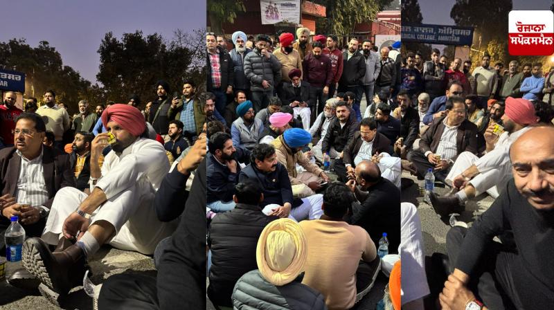 Punjab Congress protests over Amritsar Mayor election Punjab Congress protests over Amritsar Mayor election