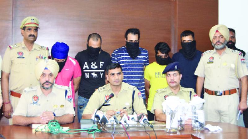 SSP Kuldeep Singh Chahal Giving information SSP Kuldeep Singh Chahal Giving information