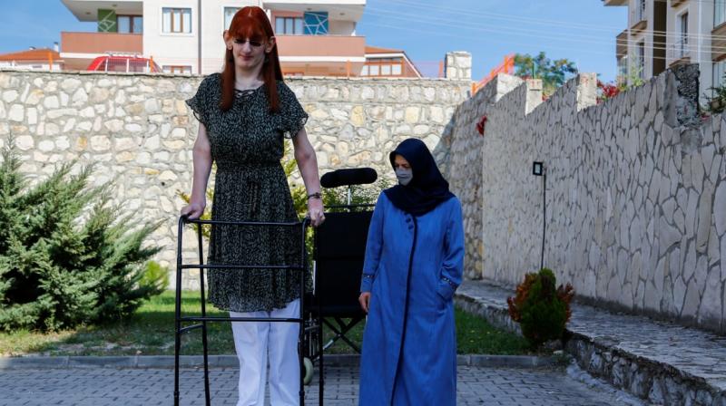 The world's tallest woman The world's tallest woman