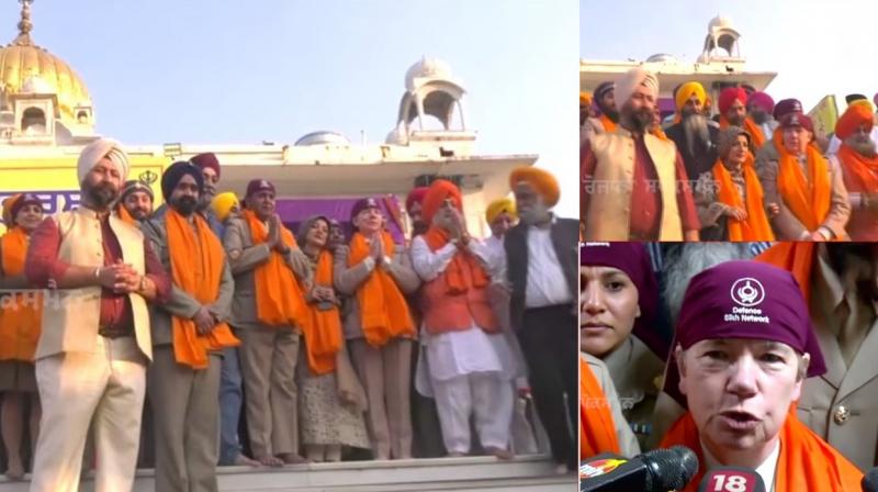 The British Army delegation paid obeisance at Gurdwara Bangla Sahib and Gurdwara Rakabganj Sahib