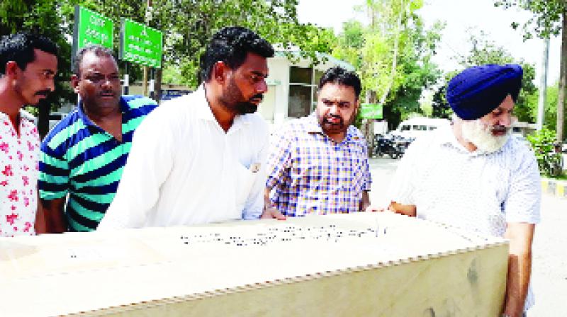 Scene of dead body of Mukhtar Singh Scene of dead body of Mukhtar Singh