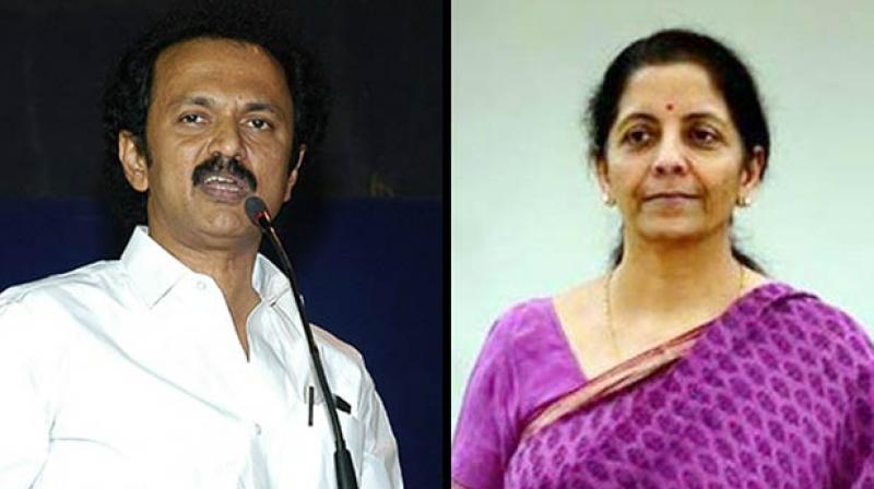 MK Stalin and Defence Minister Nirmala Sitaraman