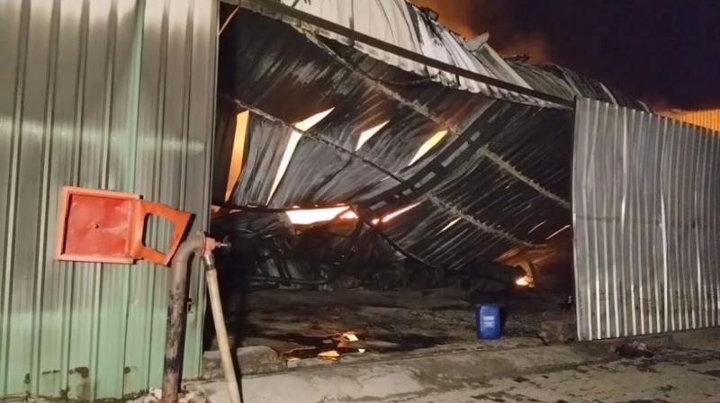Three workers died in a terrible fire in a mattress factory in Bathinda Three workers died in a terrible fire in a mattress factory in Bathinda
