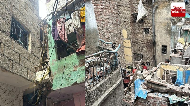 An old house collapsed in Delhi, 6 people were trapped, rescue operations continued An old house collapsed in Delhi, 6 people were trapped, rescue operations continued