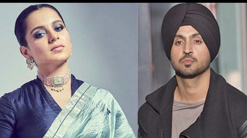 Kangana Ranaut ,  Diljit Dosanjh