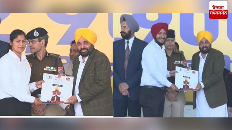 CM Bhagwant Mann gave appointment letters to newly appointed 2487 candidates CM Bhagwant Mann gave appointment letters to newly appointed 2487 candidates