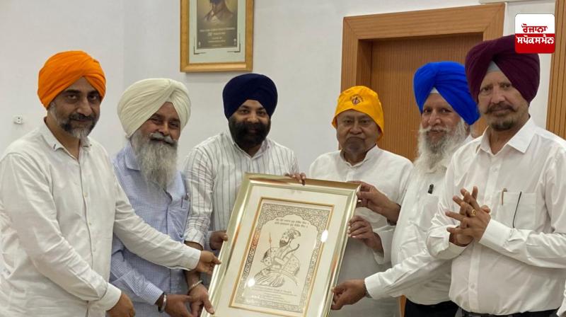 Takht Patna Sahib Committee delegation meets Chief Minister Nitish Kumar Takht Patna Sahib Committee delegation meets Chief Minister Nitish Kumar