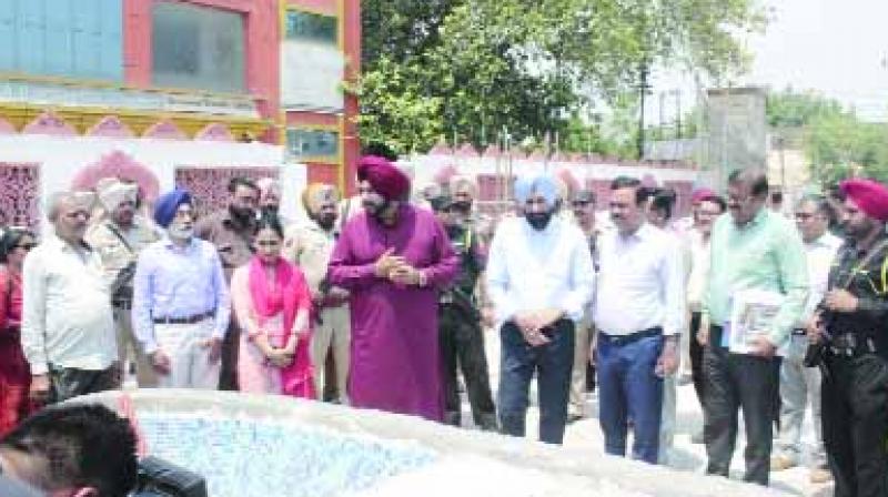 Elephant Gate to Durgiana Temple will be constructed :Sidhu Elephant Gate to Durgiana Temple will be constructed :Sidhu
