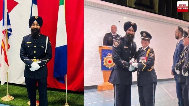 Amritdhari Arshdeep Singh recruited in Canada Police Amritdhari Arshdeep Singh recruited in Canada Police