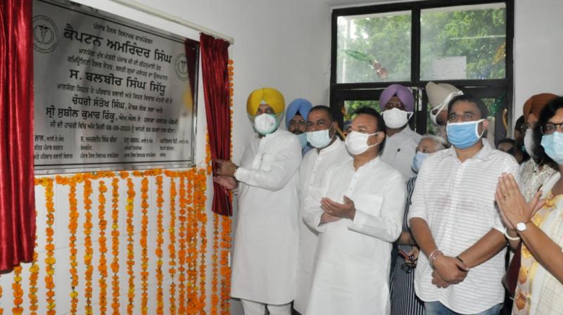 Health Minister Balbir Singh Sidhu dedicates three new CHCs at a cost of Rs 16 crore