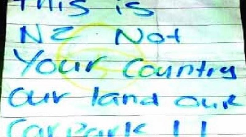 Racial threat to café owner Racial threat to café owner