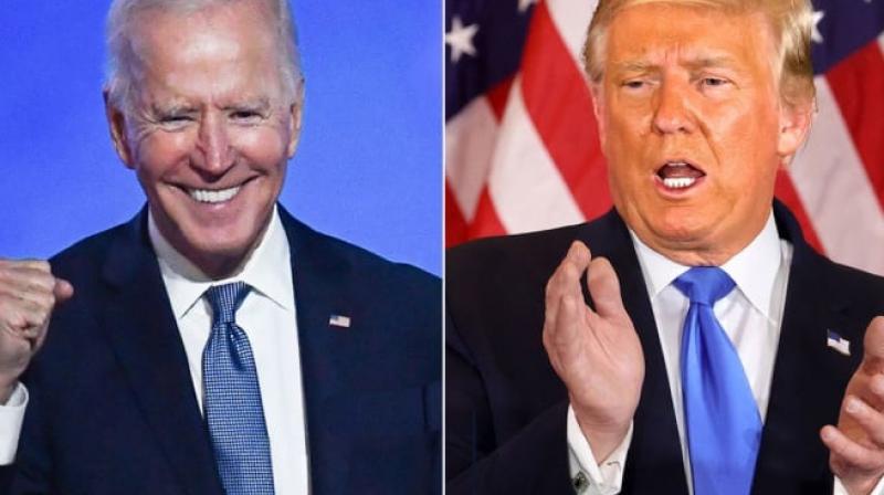 trump and joe biden ਟਵਿਟਰ ਨੇ ਕਿਹਾ ਬੇਸ਼ੱਕ ਰਾਸ਼ਟਰਪਤੀ ਡੋਨਾਲਡ ਟਰੰਪ ਨੇ ਚੋਣਾਂ ‘ਚ ਹਾਰ ਨਹੀਂ ਮੰਨੀ ਪਰ ਉਹ ਇਸ ਟ੍ਰਾਂਸਫਰ ਦੀ ਪ੍ਰਕਿਰਿਆ ਨੂੰ ਪੂਰਾ ਕਰੇਗੀ।