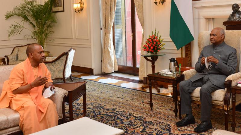 Yogi Adityanath meets President Kovind Yogi Adityanath meets President Kovind