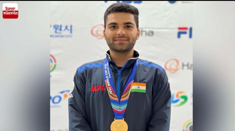 Arjun Babuta wins 3 shooting gold for India