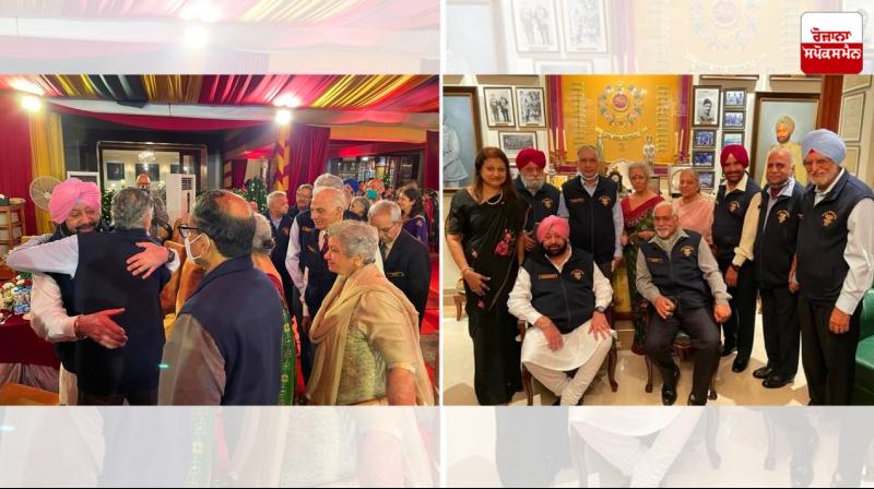 Captain Amarinder Singh at Dinner Party with NDA Batchmates