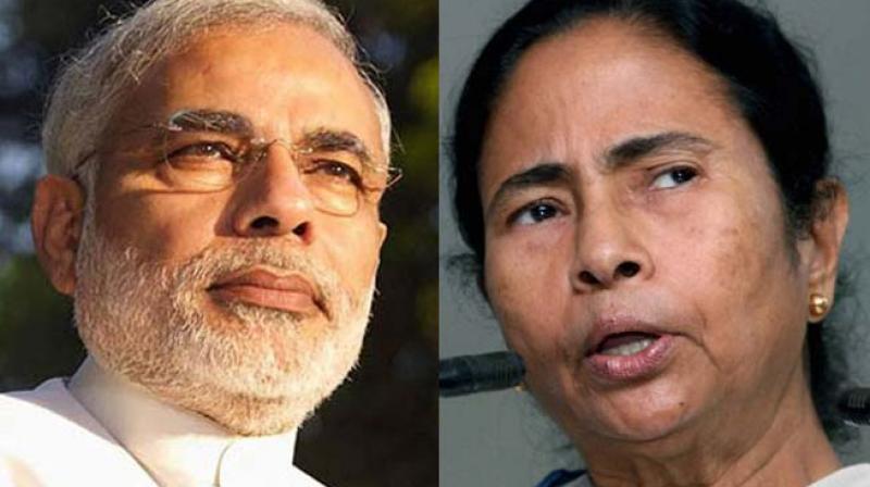 Modi and Mamata  Banerjee