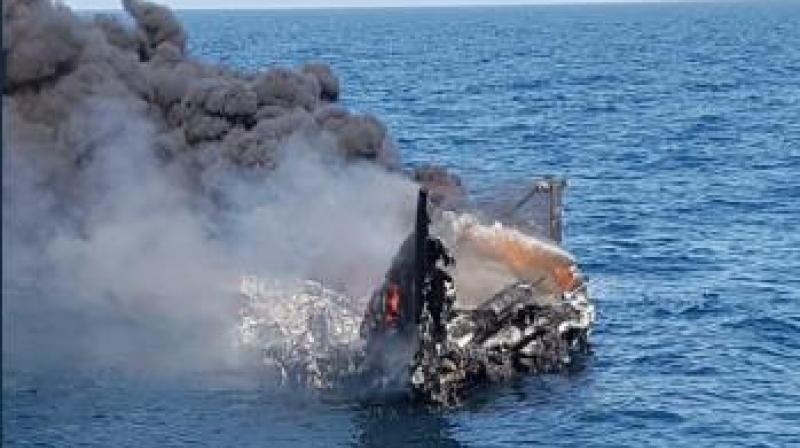 Crew of the boat had set the boat ablaze to destroy evidence