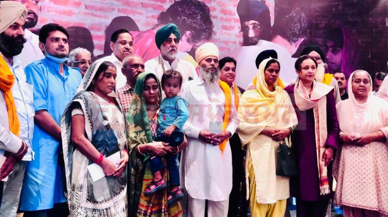 Punjab Government handed over cheques of Rs 50 lakh each to the victim families