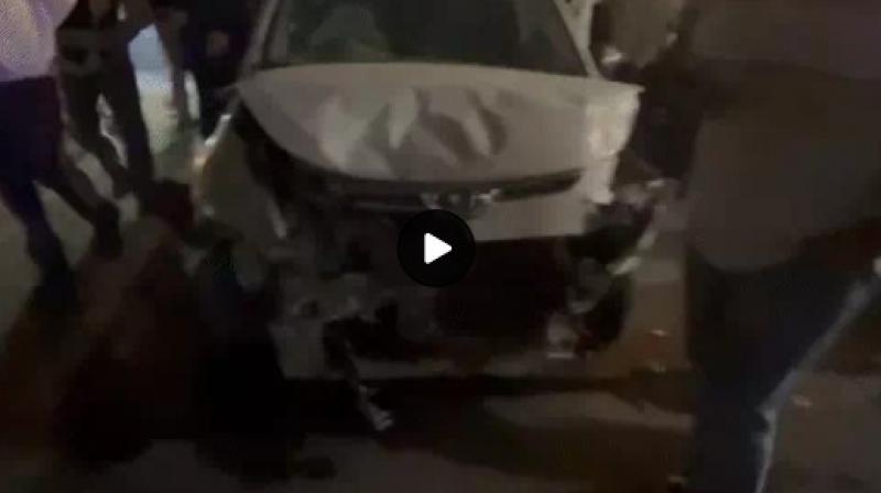 Former DGP Siddharth Chattopadhyay Son accident