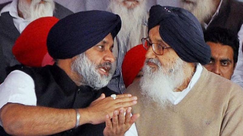 Parkash Singh Badal and Sukhbir Singh Badal Parkash Singh Badal and Sukhbir Singh Badal